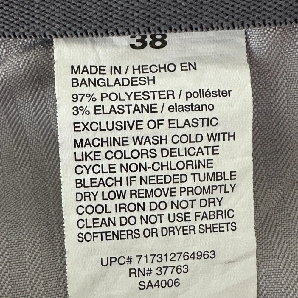 PGA Tour Golf Shorts Mens 36 Gray Stretch‎ Lightweight Flat Front Athleisure